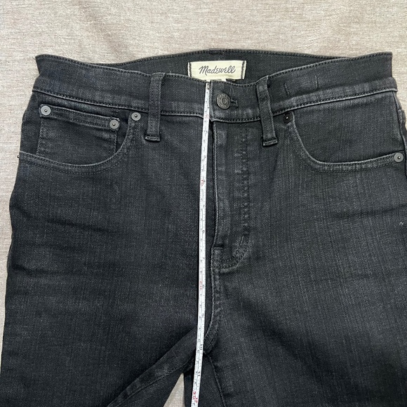 Madewell Tall Kick Out Crop Jeans Black Rinse Wash - Picture 5 of 16